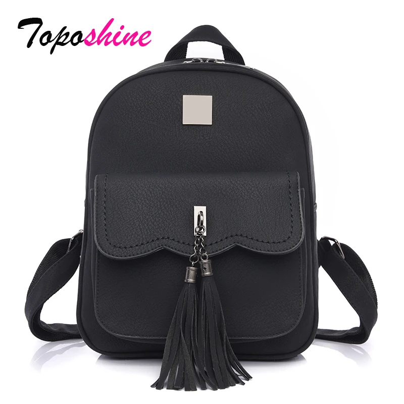 

Fashion Tassel Women Backpack Perfect Thick Treads Art Leather Bag Mochila School Bags For Teenagers Girls Top-handle Backpacks