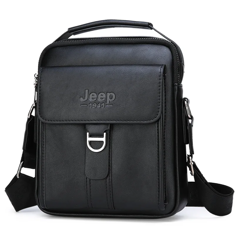  Luxury Brand JEEP Bag Men Vintage Shoulder Bag For Man Leather Messenger Bag Casual Crossbody Bag M - 32969483157