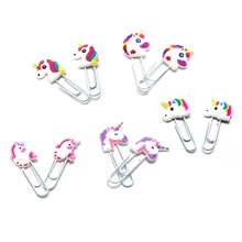 1 шт. милый творческий Единорог закладки каваи Книга маркеры Бумага клип для детей подарок корейский школьные канцелярские студент