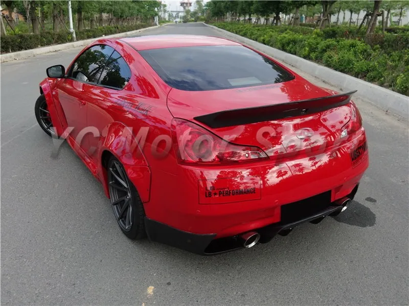 2008-2013 Infiniti G Series V36 Coupe LB Performance LB Works Style Rear Trunk Spoiler CF (12)