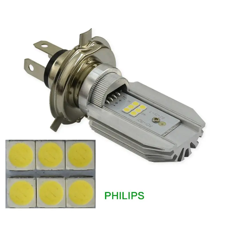 Super H4 hi lo bixenon LED moto headlight Bulb for motorcycle