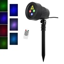 RGB Christmas laser light Static Twinkle Star Laser Projector Garden Outdoor Waterproof Xmas Holiday Shower Lighting RF Remote