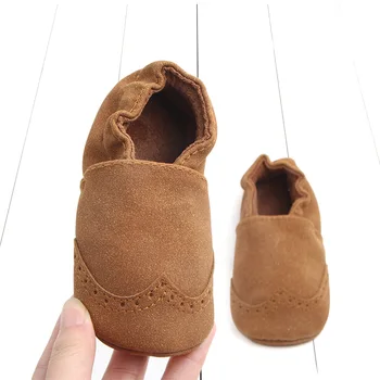 

Newborn Baby Boys Girls Moccasins 0-12 M Soft Genuine Leather Anti slip Baby Crib Casual Shoes First Walkers Skid-Proof shoes