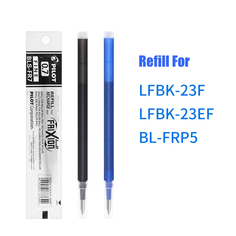 LifeMaster Pilot FriXion 0.7mm Erasable Gel Pen Refills BLS-FR7 (For Pilot  LFB-20EF/LFBK-23F) Black/Blue/Red - AliExpress