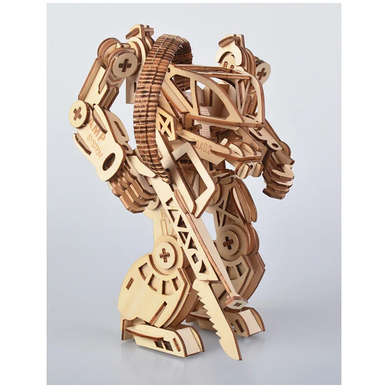 3D DIY деревянные игрушки головоломка AMP Механическая Боевая Броня современная мода модели-роботы Набор Развивающие игрушки-пазлы подарки для детей