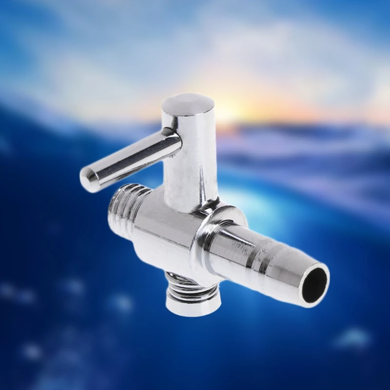 New Aquarium Fish Tank Air Pump Flow Stainless Steel Lever Control