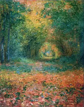 

High quality Oil painting Canvas Reproductions The Undergrowth in the Forest of Saint-Germain (1882)By Claude Monet hand painted