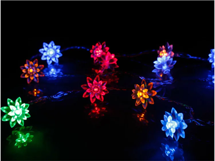 Buy 220V 33FT 10M LED holiday lights ,flower Christmas