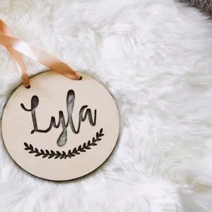 Personalized Name Or Text Wooden Baby Plaque Wedding Signs Name Or Text Wooden Baby Plaque