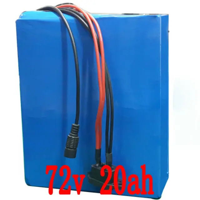 Cheap 72v lithium battery pack 72v 20Ah battery 72v electric bike 2000w 1500w electric scooter kit golf cart 1000w battery 72v bms