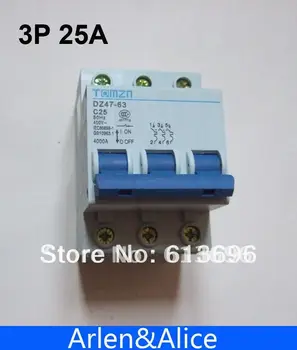 

3P 25A 400V~ 50HZ/60HZ Circuit breaker MCB C TYPE