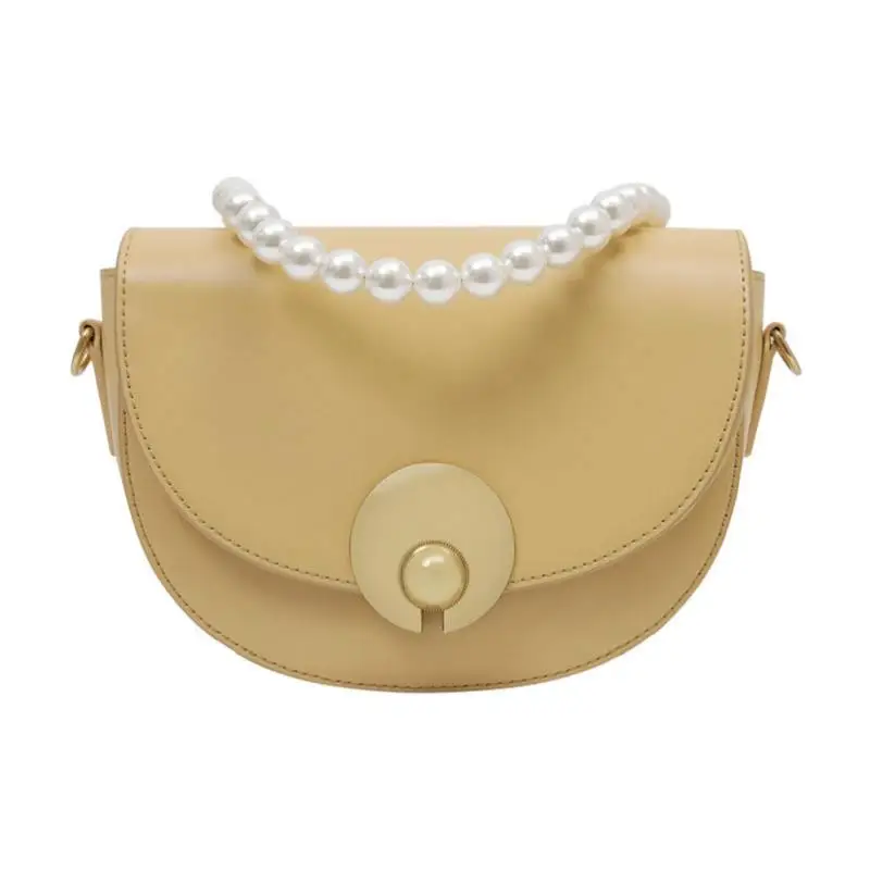 

Luxury brand fashion handbag 2019 new solid color simple leather shoulder slung saddle women casual wild wholesale free shipping