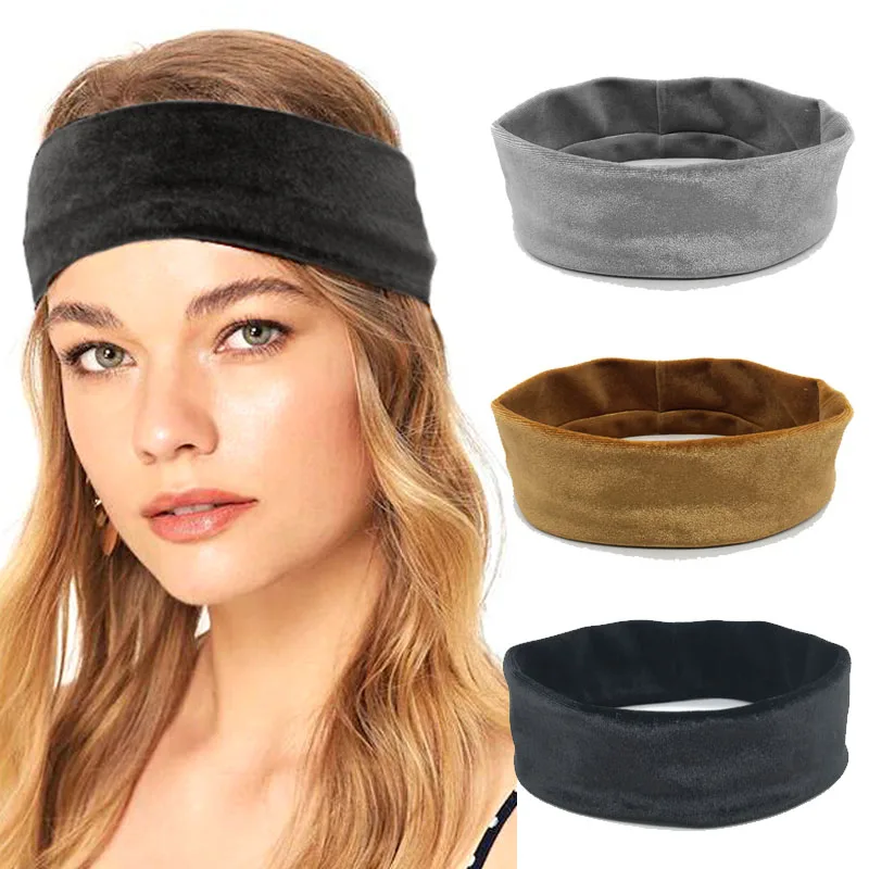 NEW Elastic Velvet Classic Color Hair Belt Girl Headband Accessories