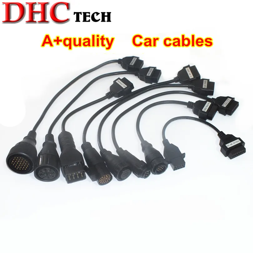 

New Arrival Best Quality full set 8 car Cables For Tcs Pro Truck Cable OBD2 Diagnostic Cables
