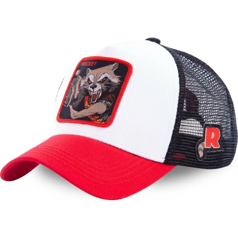 

New Brand Marvel Superhero ROCKET Snapback Cap Cotton Baseball Cap Men Women Hip Hop Dad Hat Trucker Mesh Hat Dropshipping