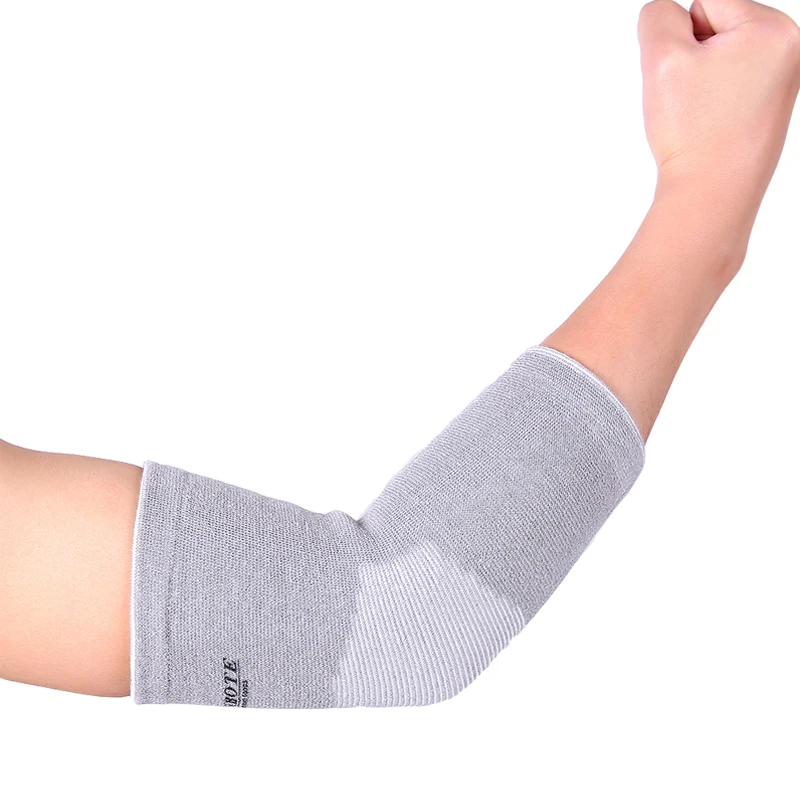 

1 pcs Best active elastic grey breathable health care elbow basketball sleeve free shipping #ST6617