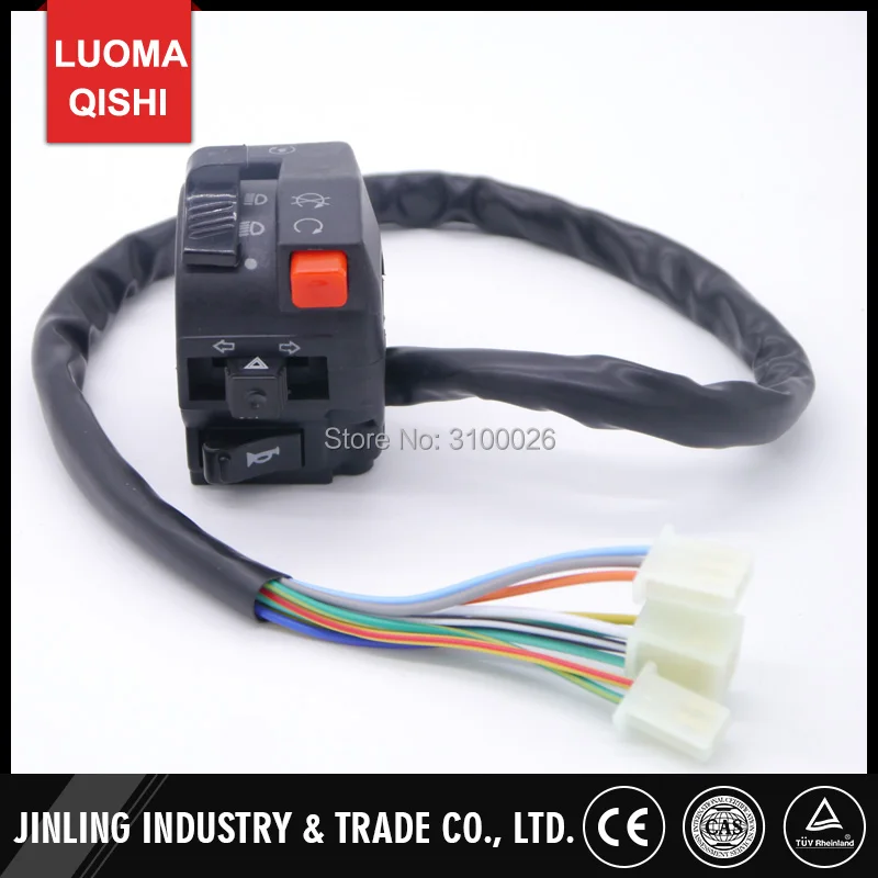 

Multifunction Control Inhibitor Handle Switch Fit For China ATV Jinling JLA-13T-2 110cc 150cc 200cc 300cc Quad Bike Parts