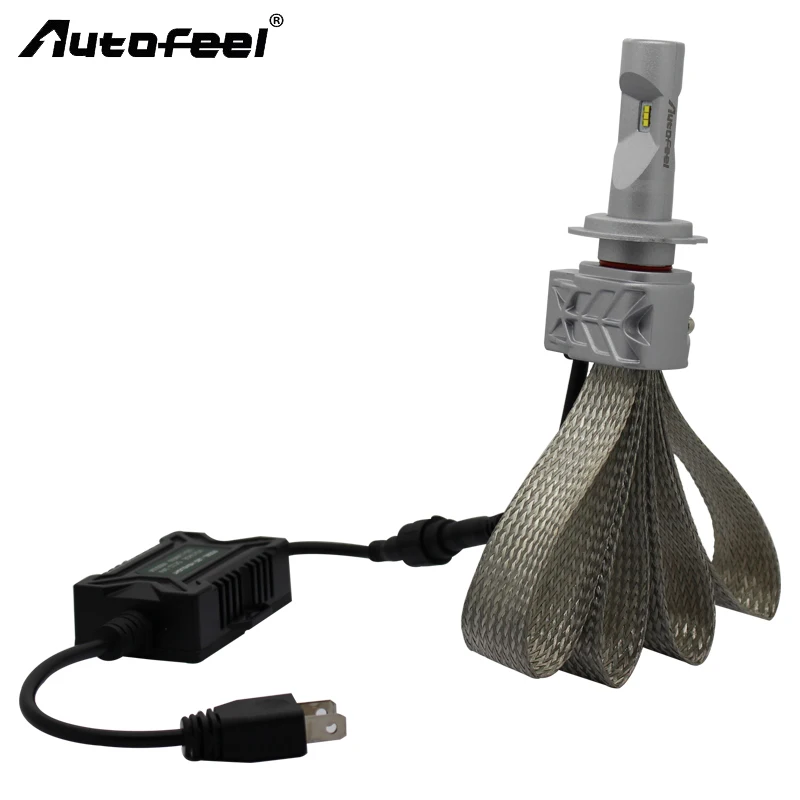 Autofeel LED Bulb H7 9005/HB3 H4 Hi/Lo Car Headlight Kit Dipped Beam Main Foglight Replacing 12V Lamp Copper Braiding | Автомобили и