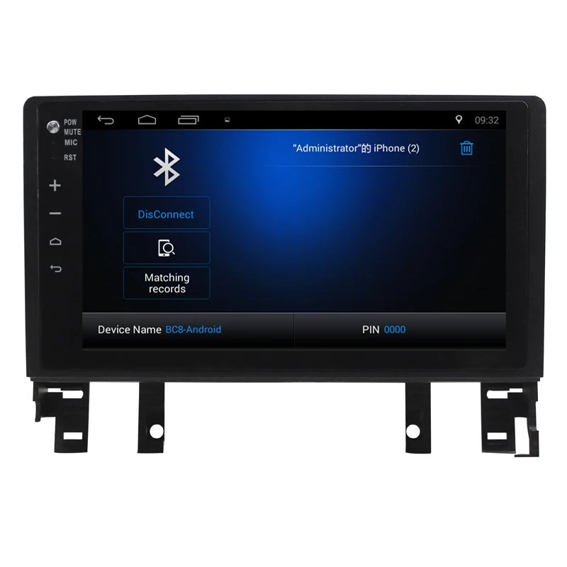 Best 10.2" Car radio for Mazda 6 old quad core Android 8.1 car dvd GPS player with 2G RAM,32G iNand 3G WIFI OBD DVR CAMERAFM AM MAP 5