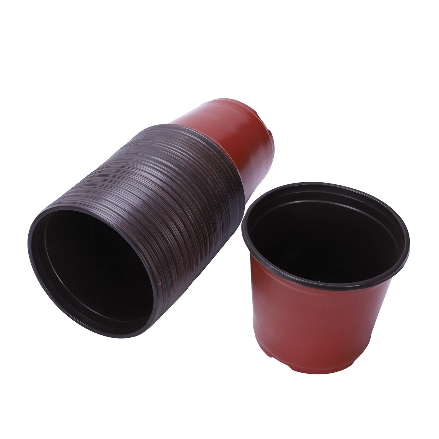 

50Pcs/Set Dual Color Plastic Nursery Pots Flowerpot Planter Grow Seeding Pot