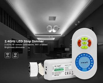 

Mi light FUT021 DC12V DC24V 10A RF 2.4G Hz Single color LED Strip Dimmer brightness dimming Controller for led strip light tape