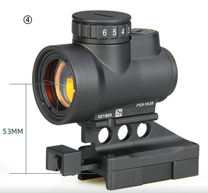PPT тактическая оптика MRO стиль 2.5MOA воздействие красная точка прицел красная пленка водонепроницаемый страйкбол Охота винтовка крепление PP2-0105 - Цвет: MRO with 0225 mount