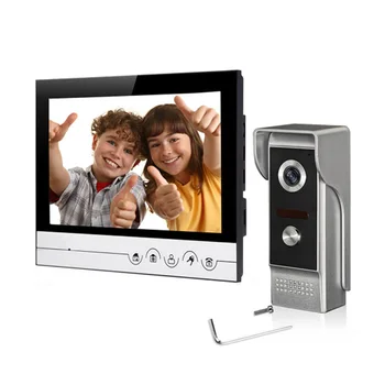 

Wired Video Doorphone Intercom System 9''Inch Monitor,Take Photo and Make Memory Funtion to Home Security