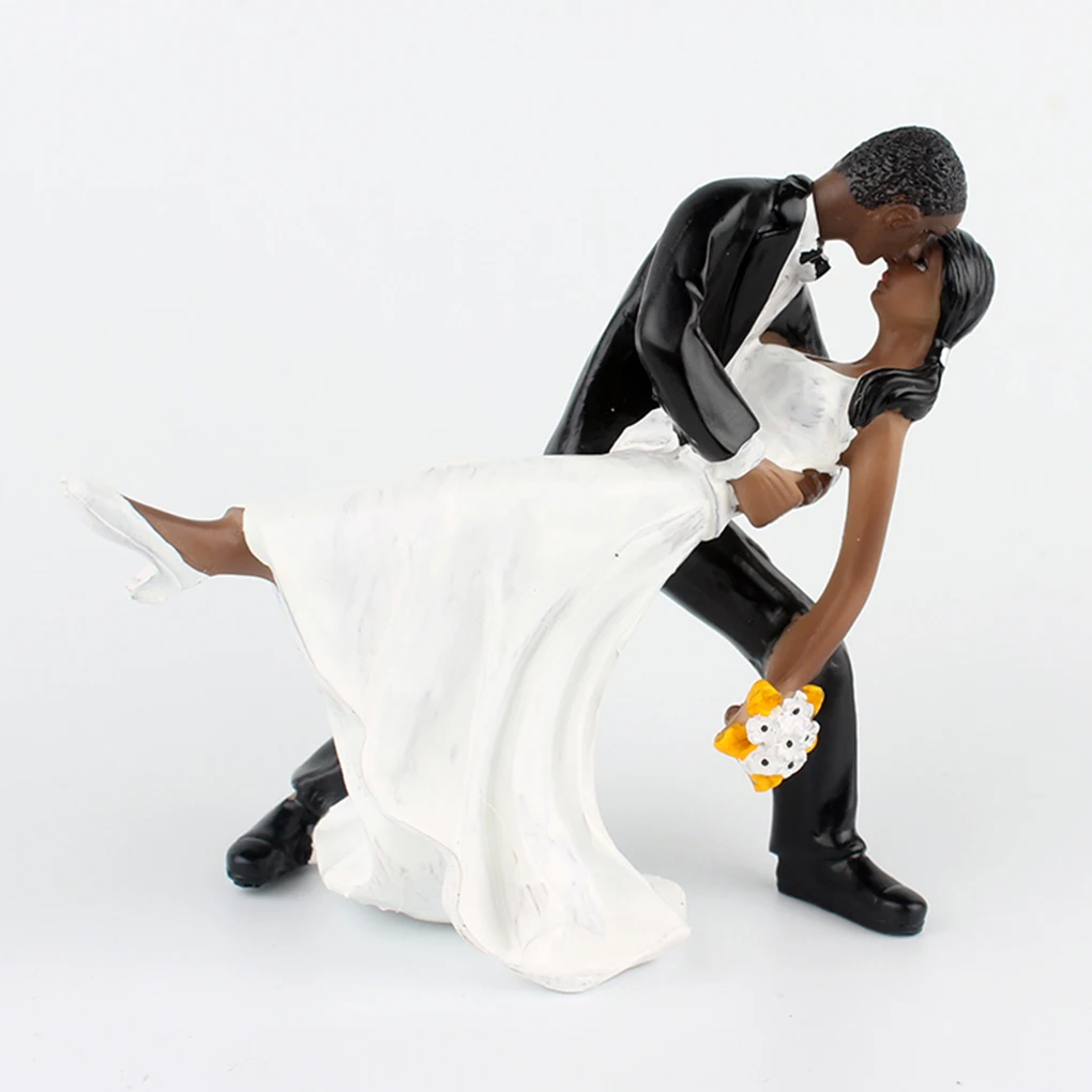 Новые топперы для торта, куклы, статуэтки жениха и невесты, забавные топперы для свадебного торта, топперы для украшения, принадлежности для свадьбы, статуэтки - Цвет: NO3