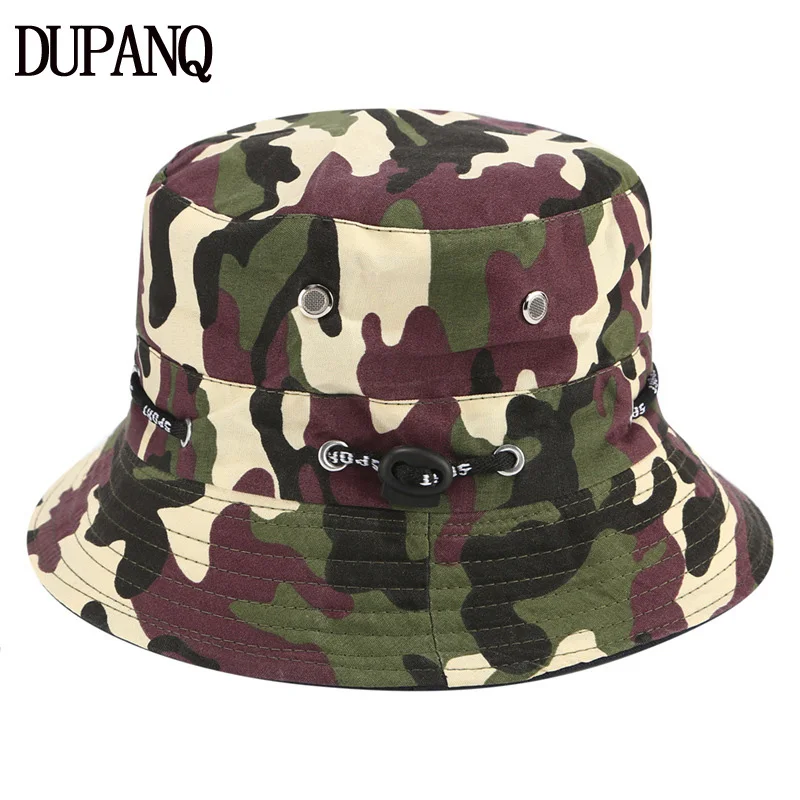 

DUPANQ Unisex Bucket Hat Hunting Fishing Outdoor Cap Men's Women's Summer Sun Boonie Hat Gift Gorro Pescador Camouflage Hat