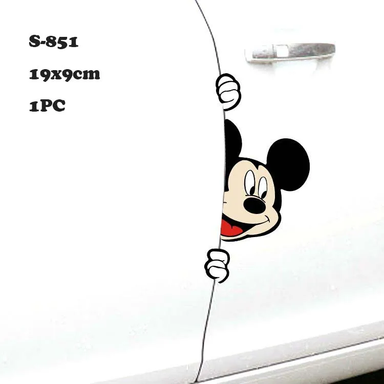 【Mary DAI Store】Sticker Car Body Side Decal Big Size Cute Mickey Mouse Pattern Vinyl Truck Vehicle Full Body Car Styling.