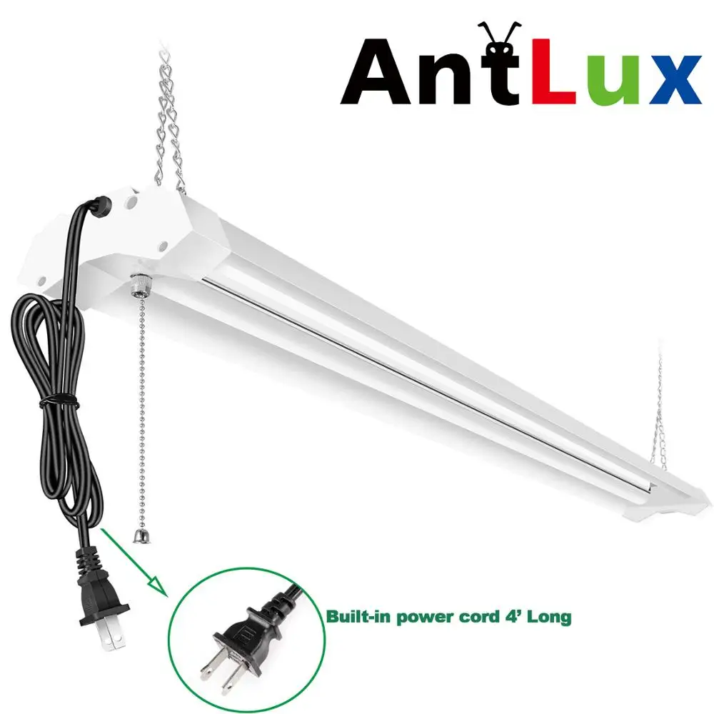 4 фута светодиодные светильники для магазина Linkable LED потолочные гаража 40 Вт Plug and