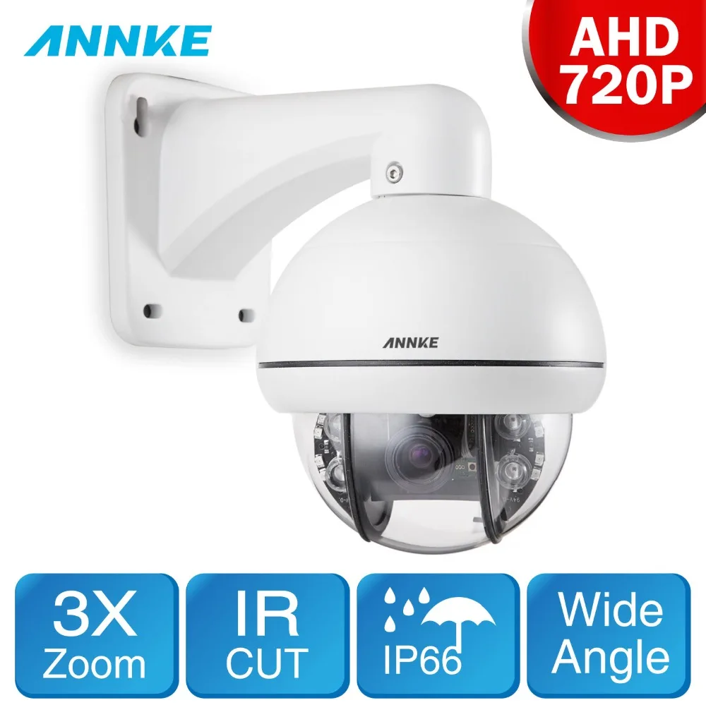 ANNKE HD AHD 720 P Мини 3X зум PTZ IR Ночное видение 30 м мониторинга погодоустойчивая камера