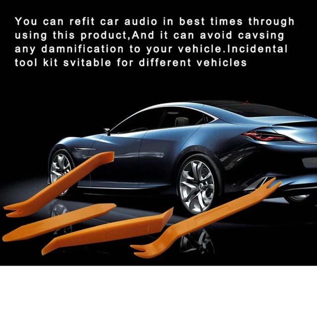 자동 도어 클립 패널 트림 제거 도구 키트 - 편리하고 신속한 자동차 인테리어 플라스틱 시소 변환 도구