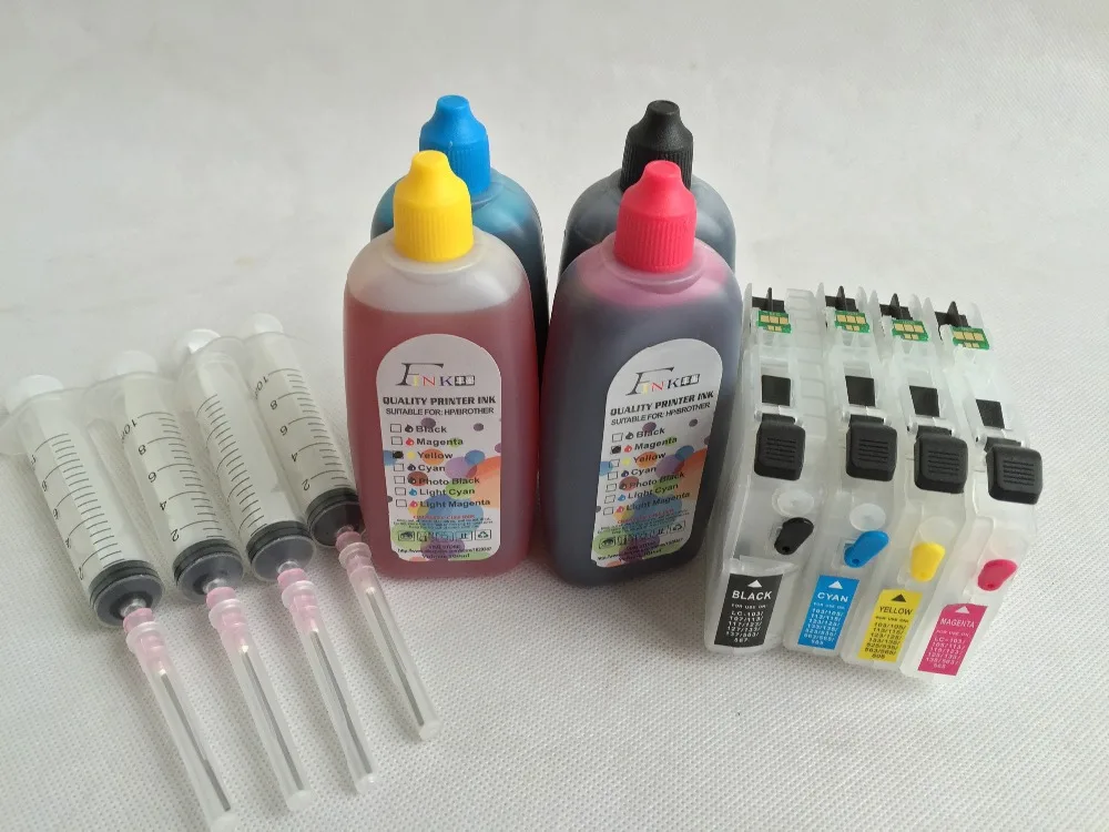 LC123 127 Refill ink kit for Brother DCP J752DW MFC J470DW MFC J870DW