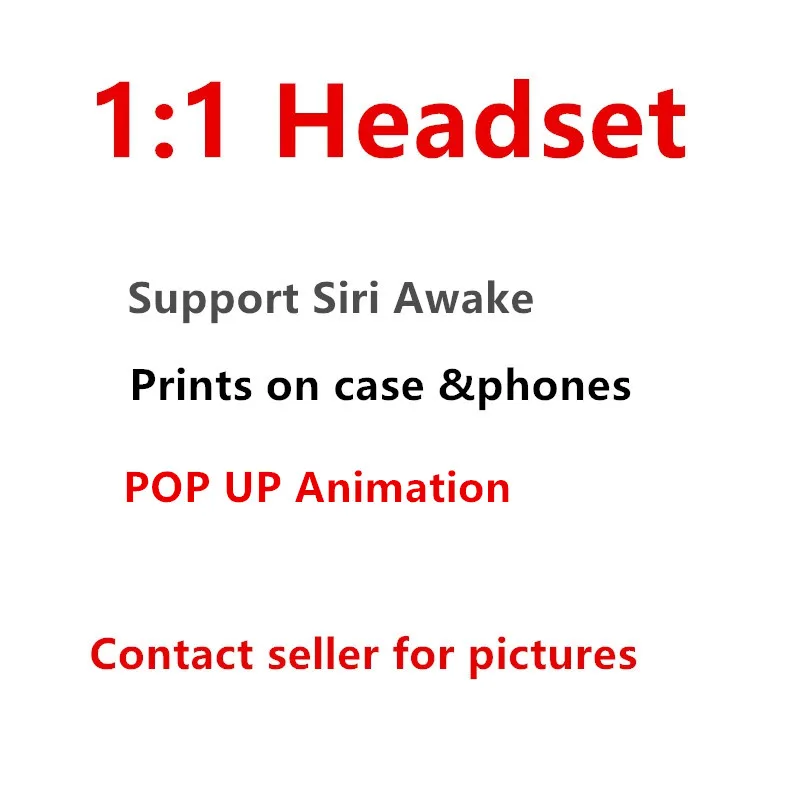

1:1 Brand Best Bluetooth Headphone Mini Wireless Bluetooth Headphone Pop up animation Real Battery with Logo Prints retail box
