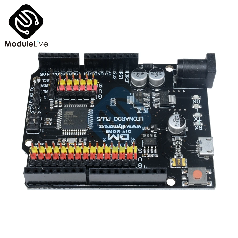 Леонардо R3 плюс mcrocontroller макетная плата I/O Щит Модуль ATmega32U4 Pro Micro USB 5 V SPI интерфейс межсоединений интегральных схем для Arduino микро USB кабель
