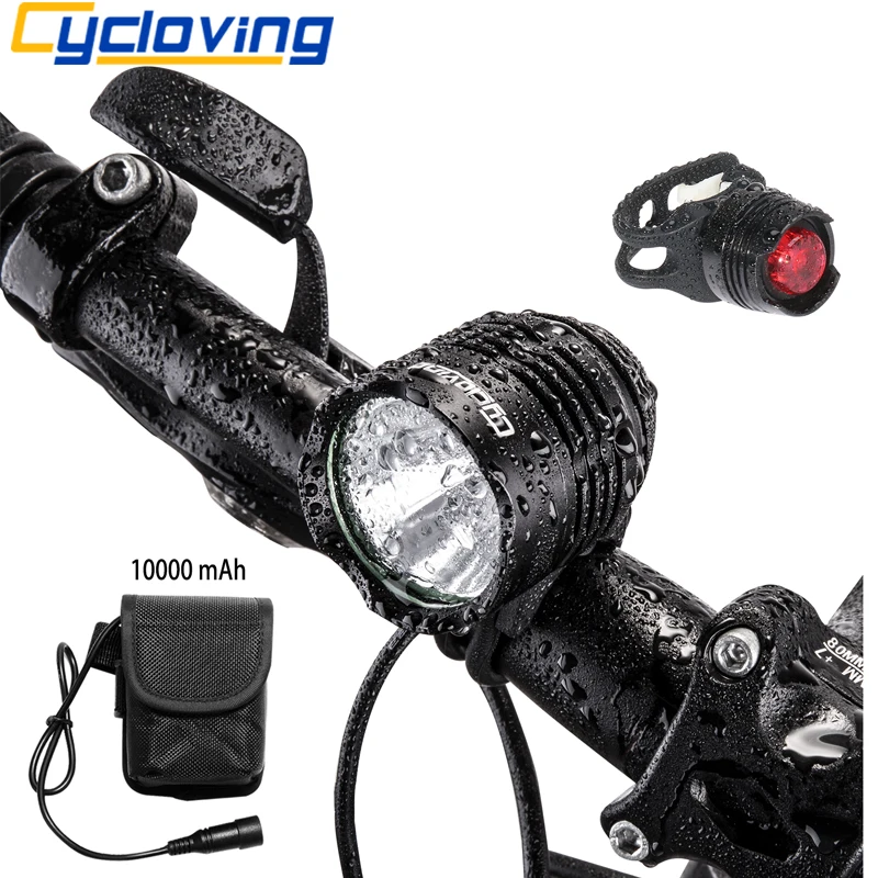 Велосипесветильник ный светодиодный фонарь 1800 лм алюминий|bicycle accessories|bicycle