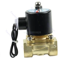 1 шт. латунь 12 В DC 1/" Электрический электромагнитный клапан Вода Воздух Топливо Газ Нормально закрытый
