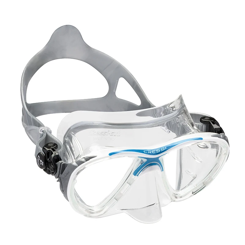 Маленькое ручное производство большие глаза EVOUTION Кристалл Дайвинг Маска Закаленное Стекло 2 окна профессиональная маска для подводного плавания для взрослых