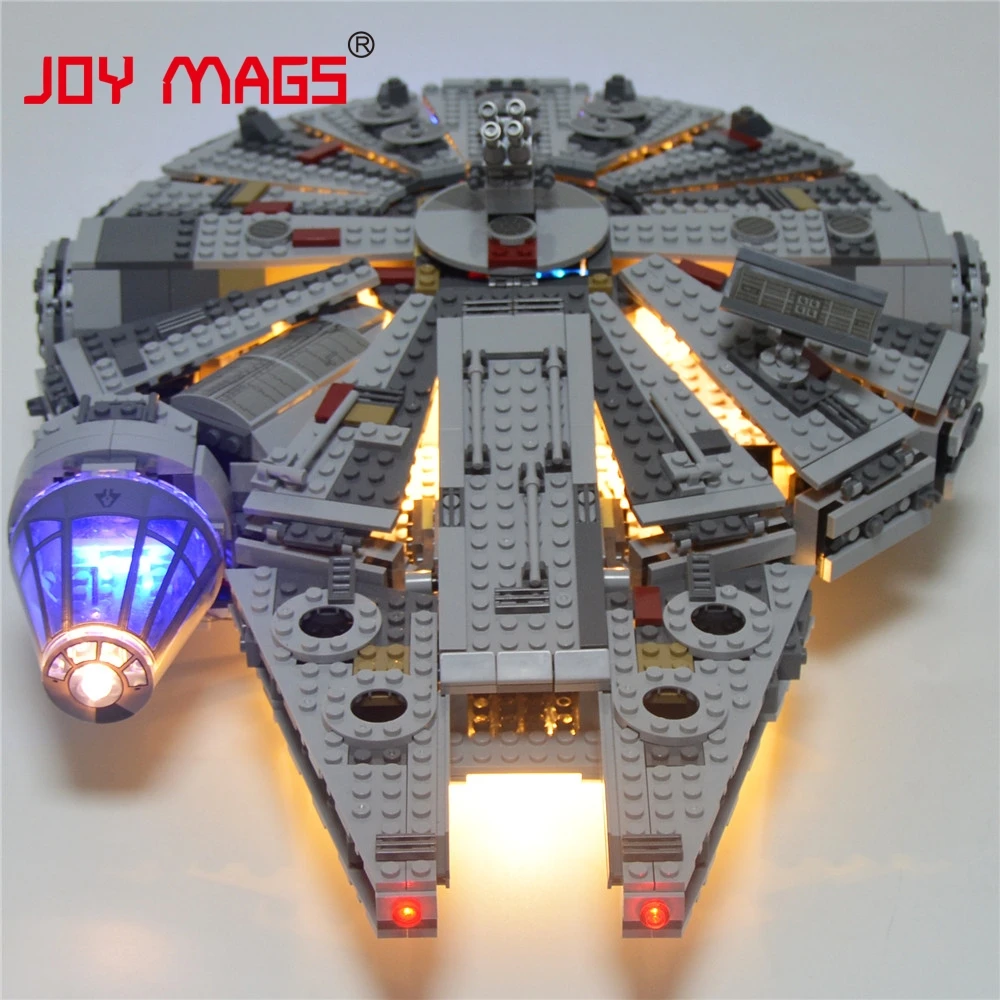 JOY MAGS, только светодиодный светильник, комплект для 75105, Пробуждение силы миллениума, сокол, совместим с 05007, без строительных блоков, модель