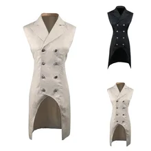 Цветочный принт мужской костюм куртка без рукавов Длинный жилет костюм Homme винтажные тонкие куртки для мужчин сплошной двубортный фрак