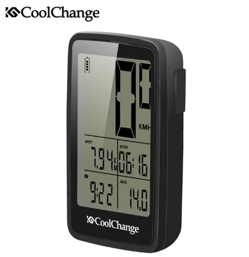 

CoolChange USB Rechargable Bike Computer Wireless Rainproof Speedometer Odometer Cycling Stopwatch Cycle Computer Bike Computer