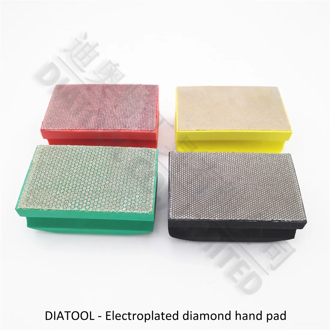 DIATOOL Dotted electroplated diamond hand polishing pad 90X55MM Hard
