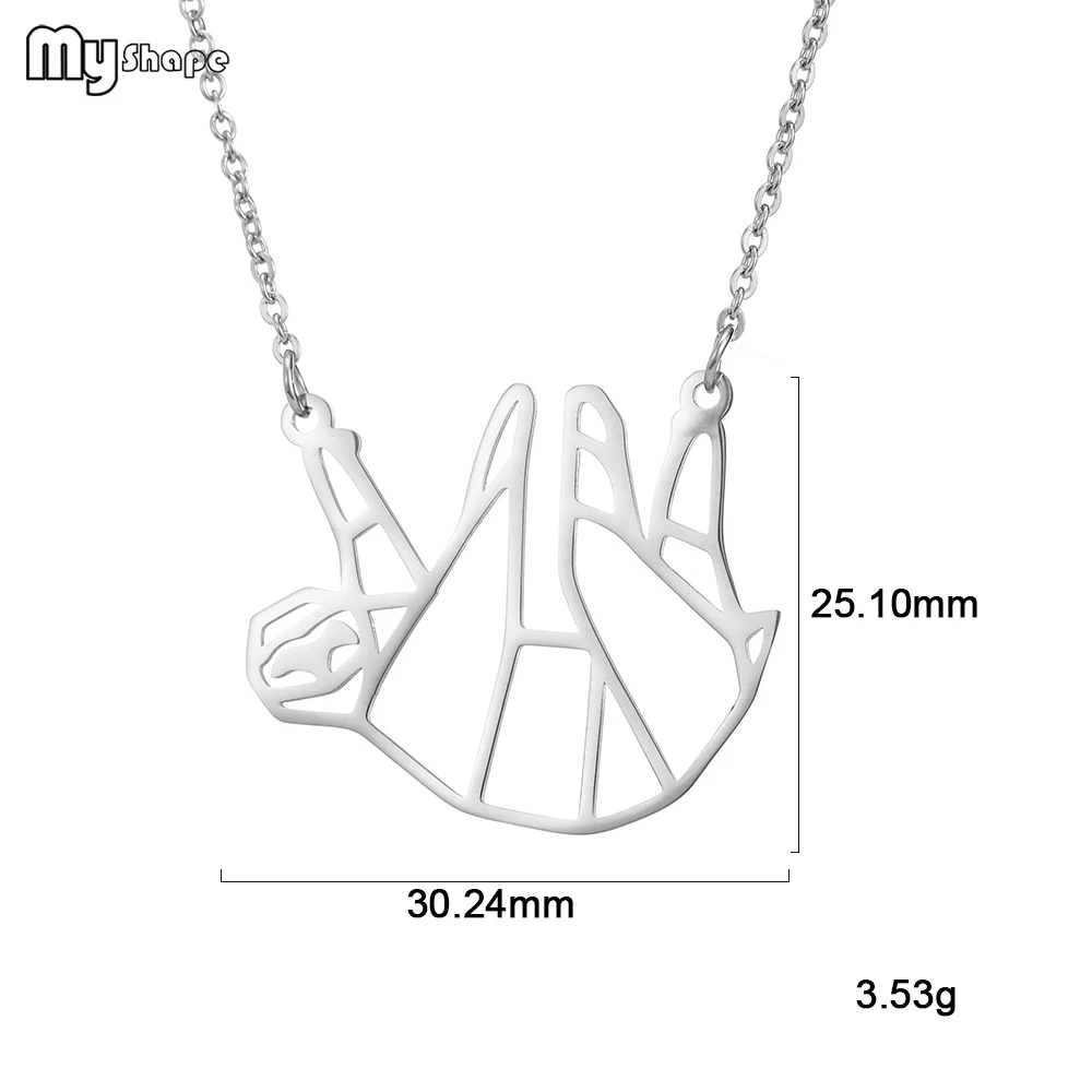 

My Shape Stainless Steel Funny Monkey Pendant and Chain animalNecklaces for Girls Decorate Accessories