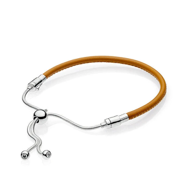

1:1:1:97225cgt Fanier 100% 925 Silver Stearline Charm Basic Bracelet Adequate Diy Free Freight Jewels