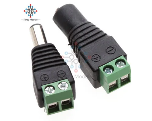 

Male Female plug 12V DC Power Jack connector cable adapter Connector 2.1x5.5mm 5.5X2.5mm 3.5X1.35mm for CCTV Camera Led Strip