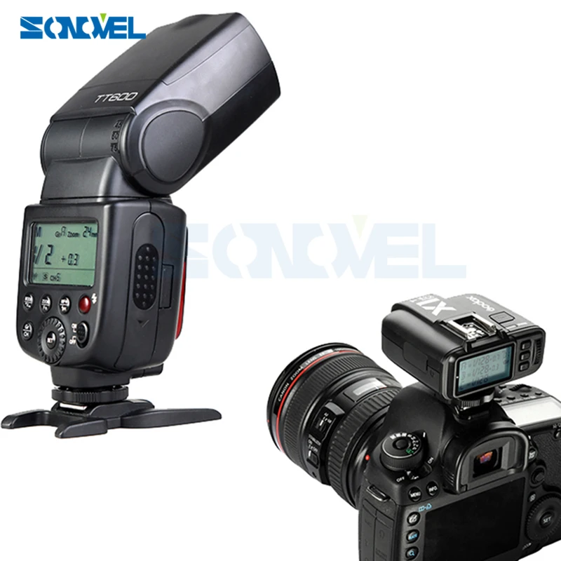 Godox TT600 2,4G Беспроводная X система ЖК-панель GN60 Master/Slave камера Вспышка Speedlite для Canon Nikon Pentax Olympus Fujifilm