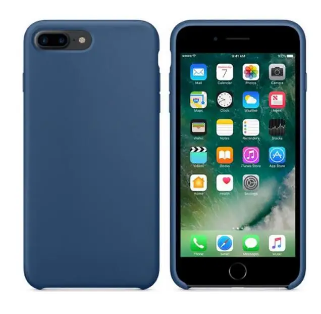 Официальный силиконовый чехол с логотипом Arvin iphone 7 plus iphone 6 iphone xs max iphone 7 iphone x чехол - Цвет: Ocean blue