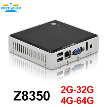 

Partaker Intel Mini PC Windows 10 Ubuntu Intel Z8350 Quad Core 2G 4GB RAM Mini PC HDMI Business Household Mini Computer PC Micro