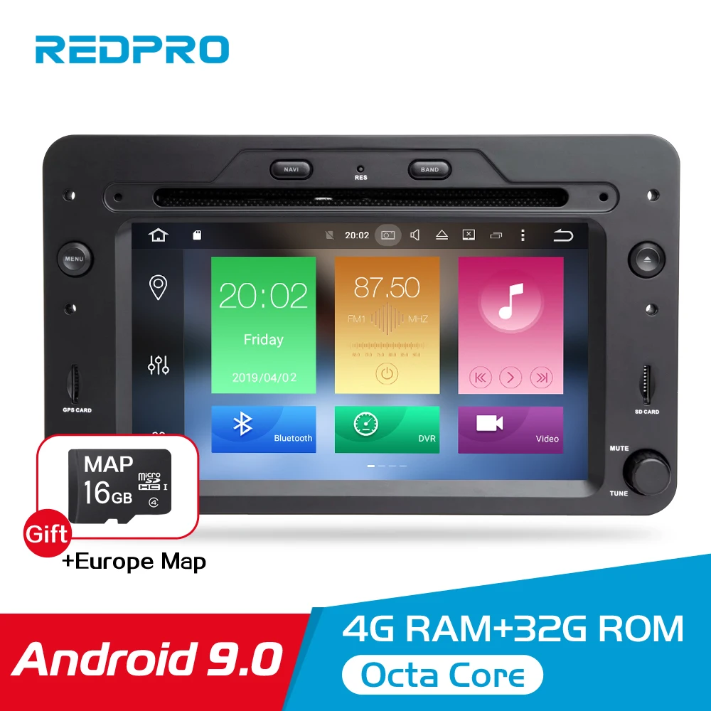 

4G RAM+32G ROM Android 9.0 car DVD Radio Multimedia Player For Alfa Romeo Spider Alfa Audio GPS Video Stereo Navigation Headunit